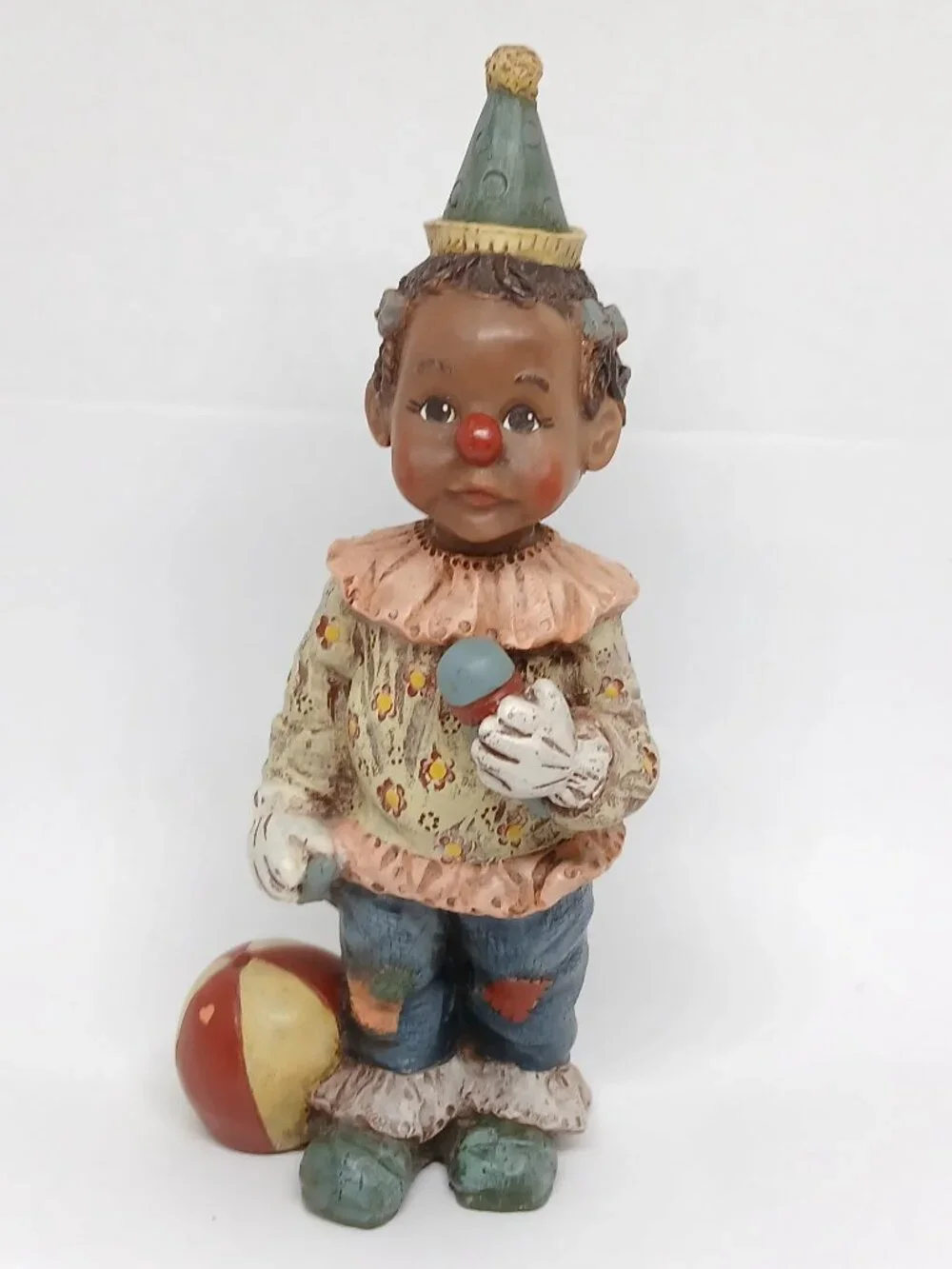 Vintage Sarah's Attic Black Heritage Collection resin clown figurine 